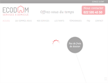 Tablet Screenshot of ecodomservices.ch